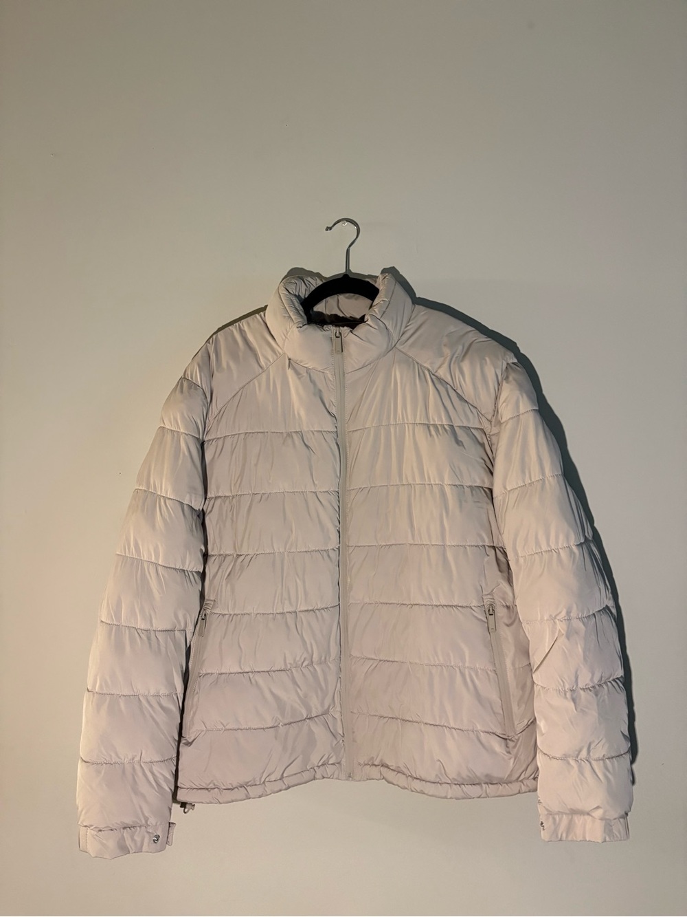 Zara Women's Puffer Jacket - Cream Winter wear, Casual, Comfortable